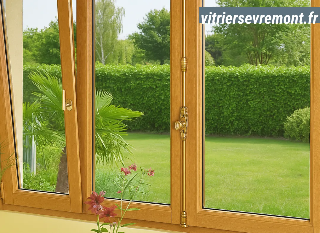 Installation de fenêtre en bois sur mesure Sèvremont